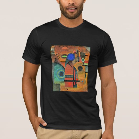 Kandinsky - Bruine stilte T-shirt (Voorkant)