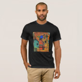 Kandinsky - Bruine stilte T-shirt (Voorkant volledig)