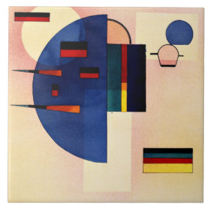 Kandinsky - Calmed, populair schilderij, Tegeltje