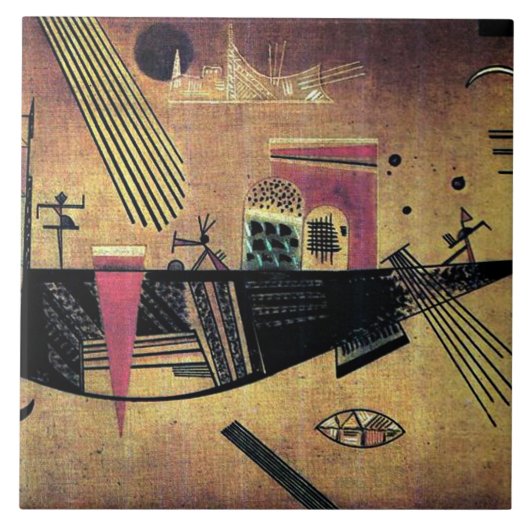 Kandinsky - Capricious Tegeltje (Voorkant)