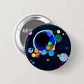 Kandinsky Circles Ronde Button 5,7 Cm (Voorkant /achterkant)