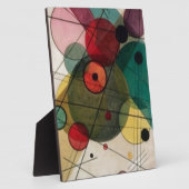 Kandinsky Circles Tafelblad Plaque met Ezel Fotoplaat (Zijkant)