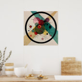 Kandinsky-cirkelposter in een cirkelvormige schild poster (Keuken)