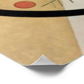 Kandinsky-cirkels in een cirkelvormig Poster (Hoek)