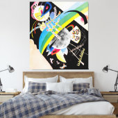 KANDINSKY - CIRKELS OP ZWART - 1921 - Bauhaus - Canvas Afdruk (Insitu (Slaapkamer))