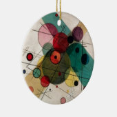 Kandinsky cirkelt in een cirkel keramisch Ornament (Rechts)