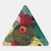 Kandinsky cirkelt in een cirkel Sticker (Voorkant)