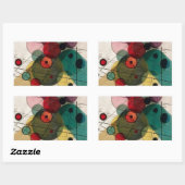 Kandinsky cirkelt in een cirkel Sticker (Vel)