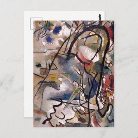 Kandinsky Claasical Abstract Art Painting Briefkaart (Voorkant / Achterkant)