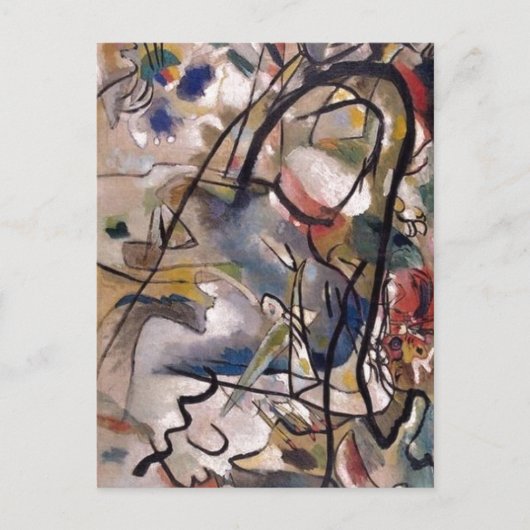 Kandinsky Claasical Abstract Art Painting Briefkaart (Voorkant)