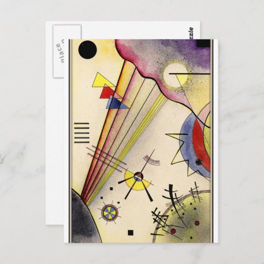 Kandinsky - Clear Connection, abstracte kunst Briefkaart (Voorkant / Achterkant)
