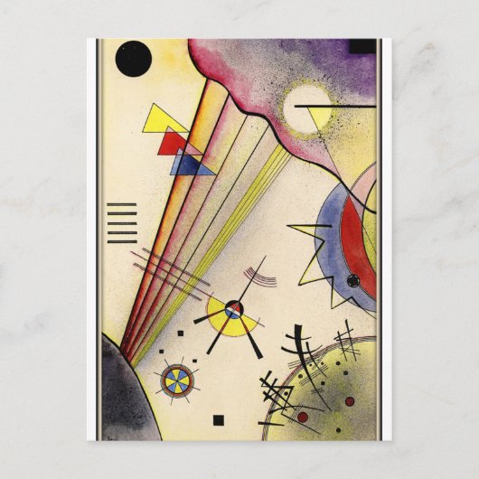Kandinsky - Clear Connection, abstracte kunst Briefkaart (Voorkant)