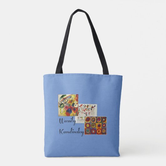 Kandinsky - Collage van drie schilderijen Tote Bag (Achterkant)