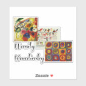 Kandinsky - Collage van zijn kunstwerk Sticker (Vel)