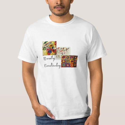Kandinsky - Collage van zijn kunstwerk T-shirt (Voorkant)
