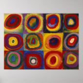 Kandinsky Color Study of Squares Circles Poster (Voorkant)