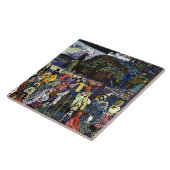 Kandinsky - Colorful Life Tegeltje (Zijkant)