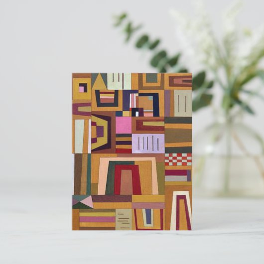 Kandinsky - Compensatie Roos Briefkaart (Staand voorkant)