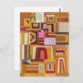 Kandinsky Compensation Roos Briefkaart (Voorkant / Achterkant)