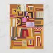 Kandinsky Compensation Roos Briefkaart (Voorkant)