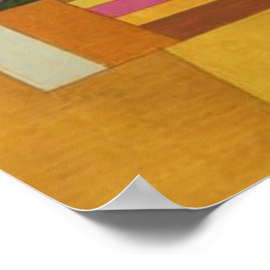 Kandinsky Compensation Roos Poster (Hoek)