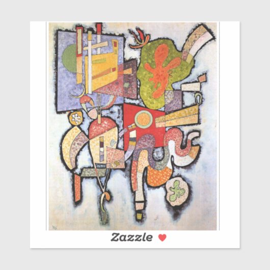 Kandinsky - Complex Simple, abstracte kunst, Sticker (Vel)