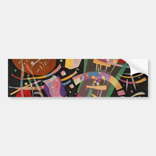 Kandinsky Compositie 10 Abstract schilderen Bumpersticker (Voorkant)