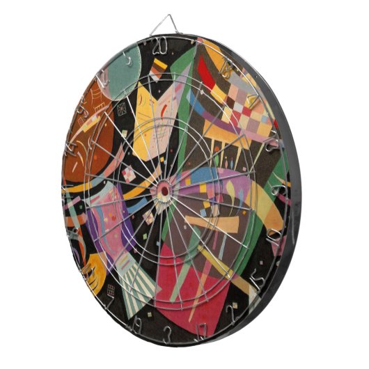 Kandinsky Compositie 10 Abstract schilderen Dartbord (Voorkant Rechts)