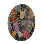 Kandinsky Compositie 10 Abstract schilderen Dartbord (Voorkant Links)