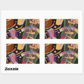 Kandinsky Compositie 10 Abstract schilderen Rechthoekige Sticker (Vel)