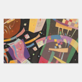 Kandinsky Compositie 10 Abstract schilderen Rechthoekige Sticker