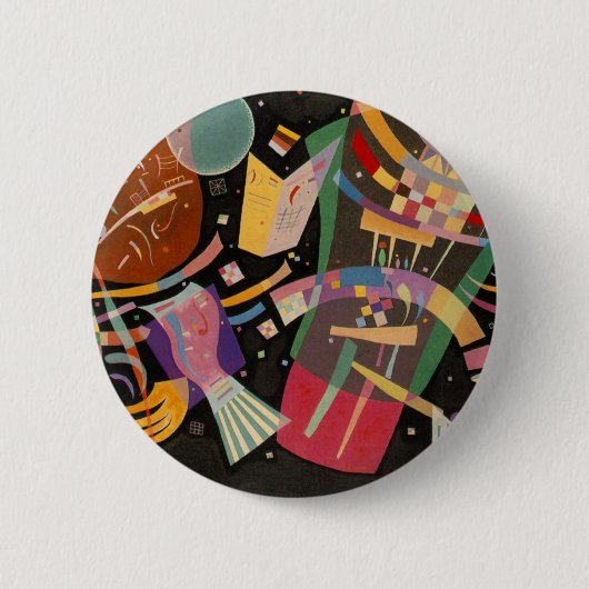 Kandinsky Compositie 10 Abstract schilderen Ronde Button 5,7 Cm (Voorkant)