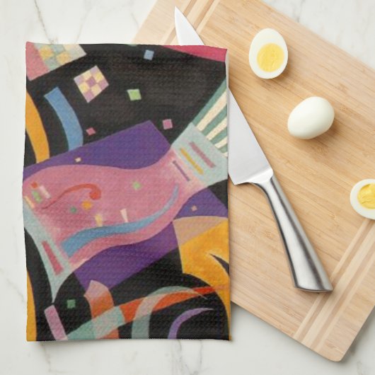 Kandinsky Compositie 10 Abstract schilderen Theedoek (Quarter Fold)