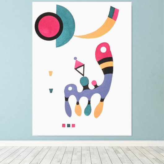 KANDINSKY - COMPOSITIE - 1944 - Bauhaus - Canvas Afdruk (Insitu (Houten vloer))