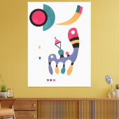 KANDINSKY - COMPOSITIE - 1944 - Bauhaus - Canvas Afdruk (Insitu (Woonkamer))