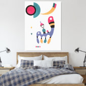 KANDINSKY - COMPOSITIE - 1944 - Bauhaus - Canvas Afdruk (Insitu (Slaapkamer))