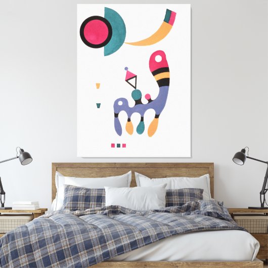 KANDINSKY - COMPOSITIE - 1944 - Bauhaus - Canvas Afdruk (Insitu (Slaapkamer))