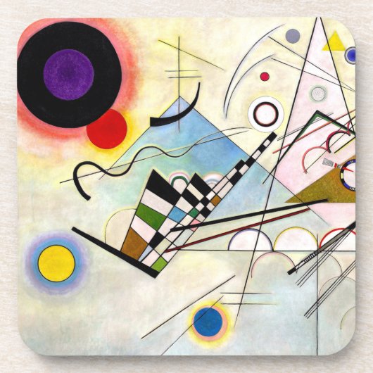 Kandinsky Compositie 8 Bier Onderzetter (Voorkant)
