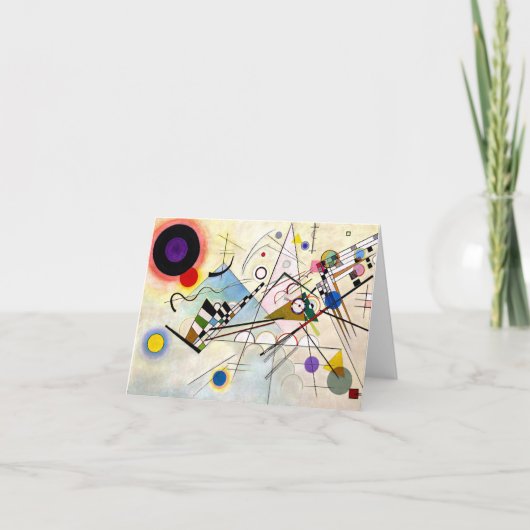 Kandinsky Compositie 8 Feestdagen Kaart (Voorkant)