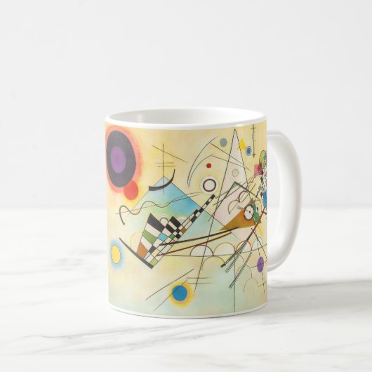 Kandinsky Compositie 8 geometrische kunst Mok (Voorkant rechts)