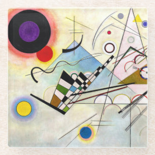 Kandinsky Compositie 8 Glazen Onderzetter