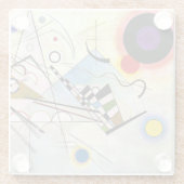 Kandinsky Compositie 8 Glazen Onderzetter (Achterkant)