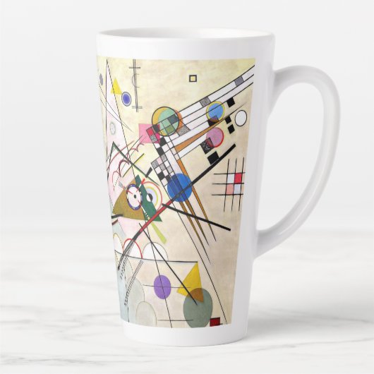 Kandinsky Compositie 8 Latte Mok (Rechts)