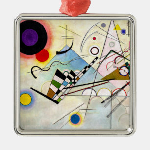 Kandinsky Compositie 8 Metalen Ornament