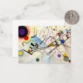 Kandinsky Compositie 8 Notitiekaartje (Voorkant / Achterkant in situ)
