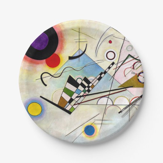 Kandinsky Compositie 8 Papieren Bordje (Voorkant)