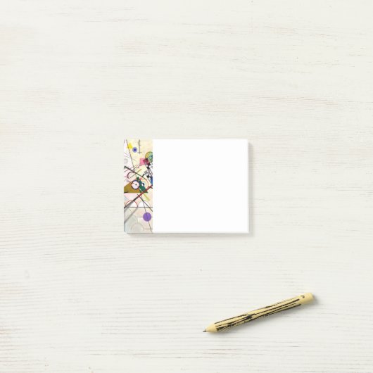 Kandinsky Compositie 8 Post-it® Notes (Op bureau)