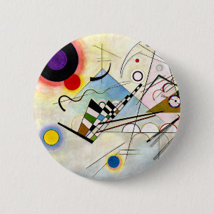Kandinsky Compositie 8 Ronde Button 5,7 Cm