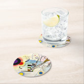 Kandinsky Compositie 8 Ronde Kartonnen Onderzetter (Insitu)