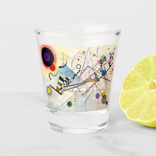 Kandinsky Compositie 8 Shot Glas (Voorkant)